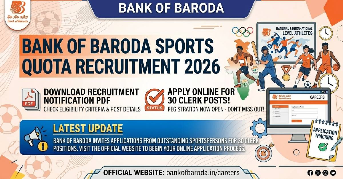 Bank of Baroda Sports Quota Recruitment 2026